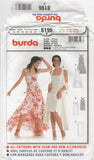 Burda 8196 Evening Dresses in Two Styles and Stole, Uncut, Factory Folded Sewing Pattern SIze 10-20