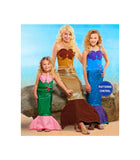 Simplicity 8198 Mother and Child Mermaid Costumes, Uncut, Factory Folded, All Sizes Included