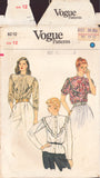 Vogue 8212 Sewing Pattern, Size 12, Blouse, Cut, Complete
