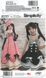 Simplicity 8233 Womens' Anime or Kawaii Lolita Costumes, Uncut, Factory Folded Sewing Pattern Various Sizes