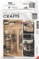 McCall's 8260 Various Hanger Organizers including Garment Bag, Suit Bag, Uncut, Factory Folded Sewing Pattern