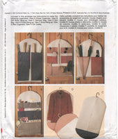 McCall's 8260 Various Hanger Organizers including Garment Bag, Suit Bag, Uncut, Factory Folded Sewing Pattern
