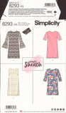 Simplicity 8293 Sewing Pattern, Petite Dress, Size 6-14, Uncut, Factory Folded