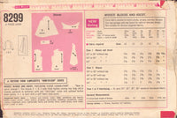 Simplicity 8299 Sewing Pattern, Blouse and Ascot, Size 10, Neatly Cut, Complete