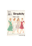 Simplicity 8348 Sewing Pattern, Misses'/Miss Petite Dress, Size 18-22, Cut, Complete
