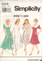 Simplicity 8348 Sewing Pattern, Misses'/Miss Petite Dress, Size 18-22, Cut, Complete