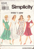 Simplicity 8348 Sewing Pattern, Misses'/Miss Petite Dress, Size 18-22, Cut, Complete