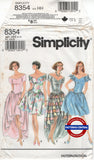 Simplicity 8354 Off the Shoulder Evening Dresses, Uncut, Factory Folded, Size 6-12