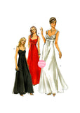 Vogue 8360 Lined, Sleeveless Evening Dress, Cut, Complete Size 6-10, or Uncut, Factory Folded Size 12-16