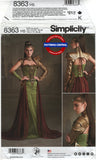 Simplicity 8363 Fantasy Ranger Costume, Uncut, Factory Folded, Various Sizes
