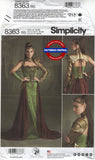Simplicity 8363 Fantasy Ranger Costume, Uncut, Factory Folded, Various Sizes