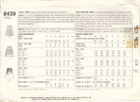 Simplicity 8439 Sewing Pattern Skirts, Size 12, Cut, Complete