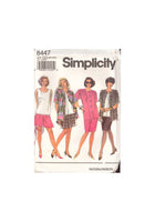 Simplicity 8447 Sewing Pattern, Skirt, Shorts, Tank Top and Shirt-Jacket, Size 26W-32W, Uncut, Factory Folded