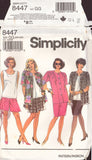 Simplicity 8447 Sewing Pattern, Skirt, Shorts, Tank Top and Shirt-Jacket, Size 26W-32W, Uncut, Factory Folded