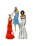 Vogue 8475 Close Fitting, Empire Waist Evening Dress, Uncut, Factory Folded, Size 14-22