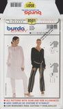 Burda 8501 Sewing Pattern, Blouse 8-20 (34-46) Uncut Factory Folded
