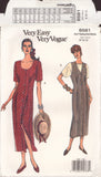 Vogue 8581 Dress Jumper Top, Sewing Pattern, Size 8-10-12, Uncut, Factory Folded