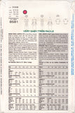 Vogue 8581 Dress Jumper Top, Sewing Pattern, Size 8-10-12, Uncut, Factory Folded