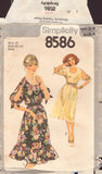 Simplicity 8586 Sewing Pattern Dress Size 10, Cut, Complete