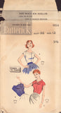 Butterick 8614 Sewing Pattern, Misses' Scoop-Neck Blouse, Size 12, Pre-Cut, Complete