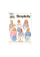 Simplicity 8628 Sewing Pattern Girl's Shirt Size 7-10 Uncut Factory Folded