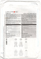 Vogue 8639 Loose Fitting Top with Shaped Hem and Straight Leg Pants, Uncut, Factory Folded Sewing Pattern Size 8-14