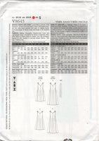 Vogue 8645 Shoulder Tie Dress in Two Lengths and Belt, Uncut, Factory Folded, Sewing Pattern Size 8-14