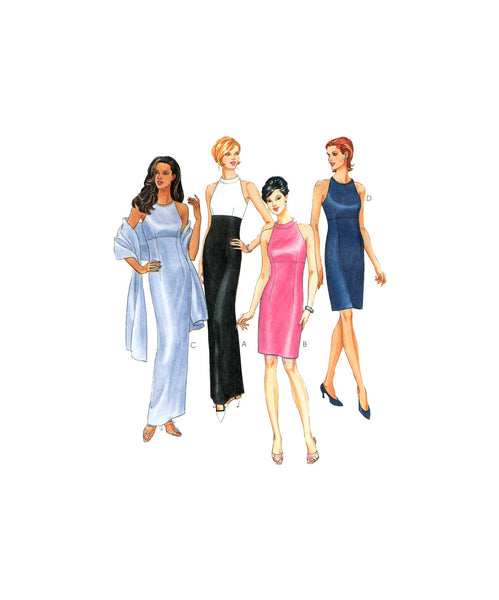 McCall's 8676 Halter Style Bodice Evening Dress in Two Lengths, Uncut, Patterns Central McCall's 8676 Halter Style Bodice Evening Dress in Two Lengths, Uncut, Patterns Central