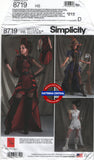 Simplicity 8719 Steampunk or Vampire Fantasy Costumes, Uncut, Factory Folded, Size 6-14
