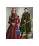 Simplicity 8768 GoT Queen Cersei and Arya Cape Fantasy Costumes, Uncut, Factory Folded, Various Sizes
