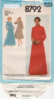 Simplicity 8792 Front Wrap Housecoat or Robe in Two Lengths, Uncut, Factory Folded, Sewing Pattern Size 12