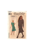 Simplicity 8861 Belle France Evening/Formal Blouson Dress with Two Tiered Skirt, Uncut, Factory Folded Sewing Pattern Size 10