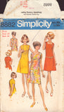 Simplicity 8882 Sewing Pattern, Dress With Three Necklines, Size 12, Cut, Incomplete
