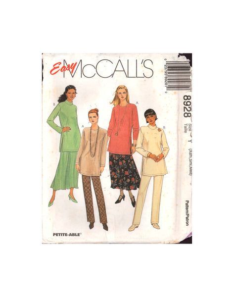 McCall's 8928 Sewing Pattern Women's Pants Tunic Skirt 4-14 Uncut Factory Folded