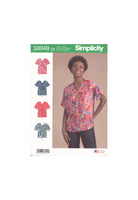 Simplicity 8949 Sewing Pattern, Blouses, Size 4-12, Uncut, Factory Folded
