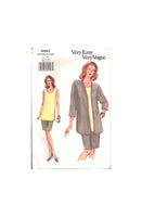Vogue 8982 Sewing Pattern Jacket Top Skirt Size 12-14-16 Uncut Factory Folded