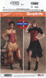Simplicity 9007 Women's Steampunk Costumes, Uncut, Factory Folded, Bust 30.5-36