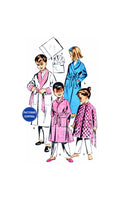 Butterick 9056 Child's Tailored Robe in Two Lengths, Uncut, Factory Folded Sewing Pattern Size 4 Breast 23