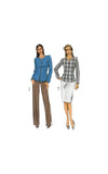 Vogue 9093 Princess Seam Jacket, Tapered Skirt and Straight Leg Pants, Uncut, Factory Folded Sewing Pattern Size 6-14