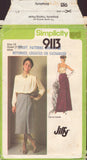 Simplicity 9113 Sewing Pattern Misses' Skirt, Size 14, Cut, Complete