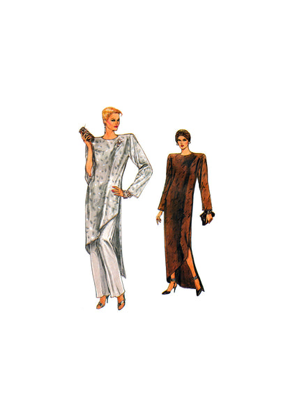 Vogue 9134 Fitted, Straight Evening Dress, Tunic and Pants, Uncut, F/F Patterns Central Vogue 9134 Fitted, Straight Evening Dress, Tunic and Pants, Uncut, F/F Patterns Central