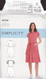 Simplicity 9136 Sewing Pattern, Dress, Size 6-14, Uncut, Factory Folded