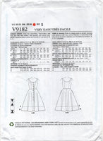 Vogue 9182 Button Front, Fit and Flare Sundress in Two Lengths, Uncut, Factory Folded, Sewing Pattern Size 6-14