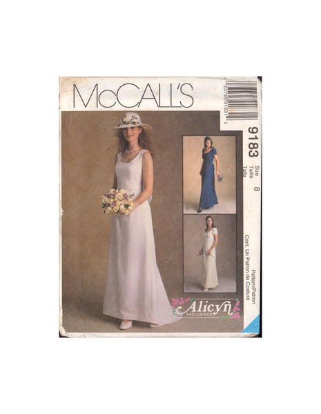 mccalls bridesmaid dress patterns McCall's 9183 Sewing Pattern, Bridal and Bridesmaid Dresses, Size 8 or – Patterns Central