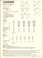 Knitwit 920 Knickers, Bikini, Full, High Cut or Girls' Briefs and Teddy, Uncut, Factory Folded Sewing Pattern Multi Plus Size 6-22 and 2-12
