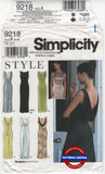 Simplicity 9218 Fitted Evening Dress Scooped Back Variations, Uncut, Factory Folded, Size 6-16