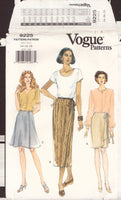 Vogue 9225 Sewing Pattern Misses' Skirts, Size 14, Cut, Complete