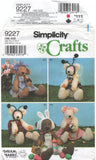 Simplicity 9227 Dream Babies Stuffed Bears and Clothing in Two Sizes, Uncut, Factory Folded Sewing Pattern