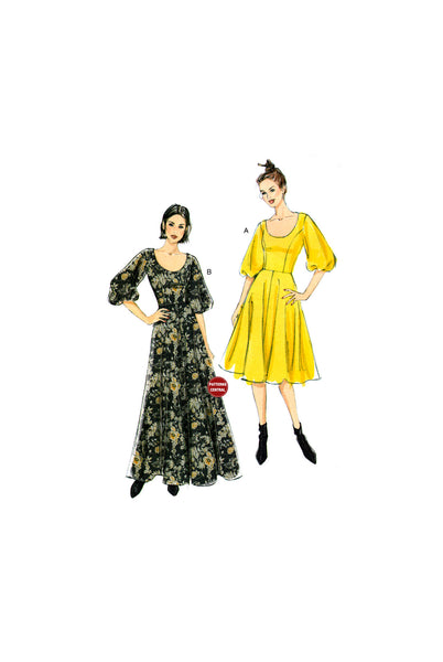 Vogue 9265 Fit and Flare Dress in Two Lengths, Uncut, Factory Folded, Patterns Central Vogue 9265 Fit and Flare Dress in Two Lengths, Uncut, Factory Folded, Patterns Central