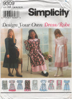 Simplicity 9309 Child's Special Occasion Dress with Design Variations, Uncut, Factory Folded Sewing Pattern Size 7-14